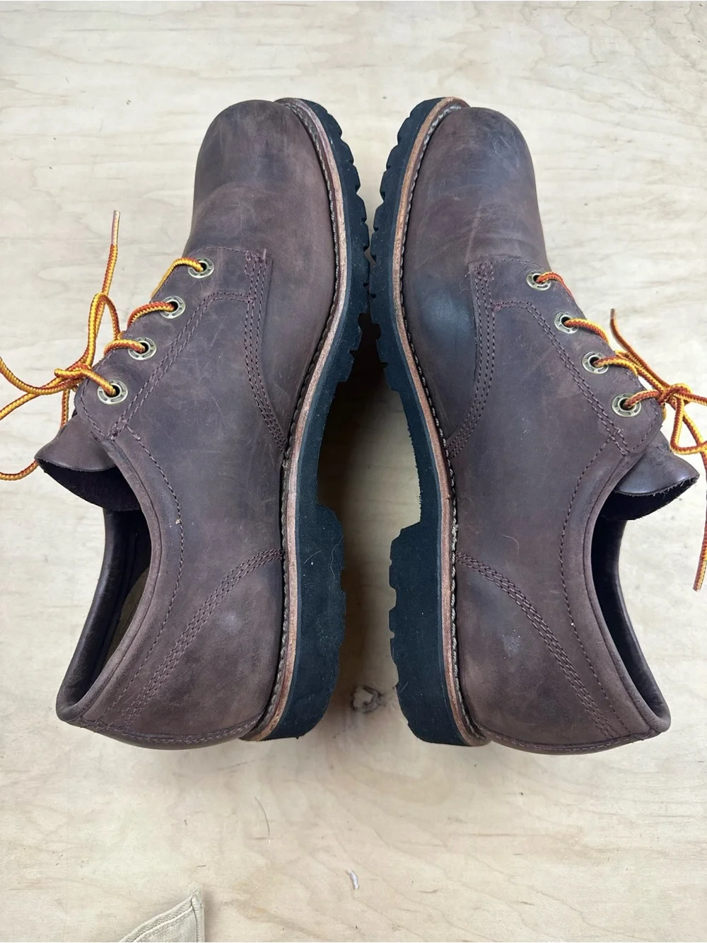 L.L. Bean Men's Brown Leather Work Oxford